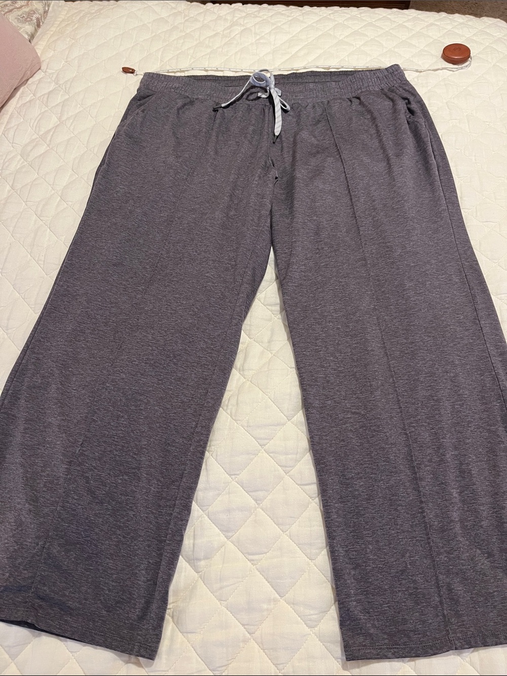 Kirkland Signature Heathered Purple Wide Leg Pants 2x